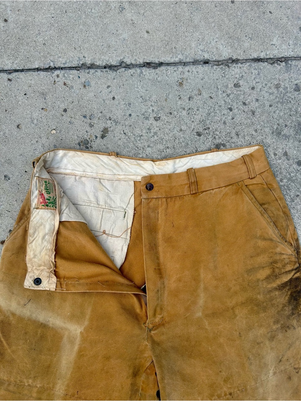 Rare Utica Duxbak Corp Canvas Hunting/Field Pants - Picture 4 of 14